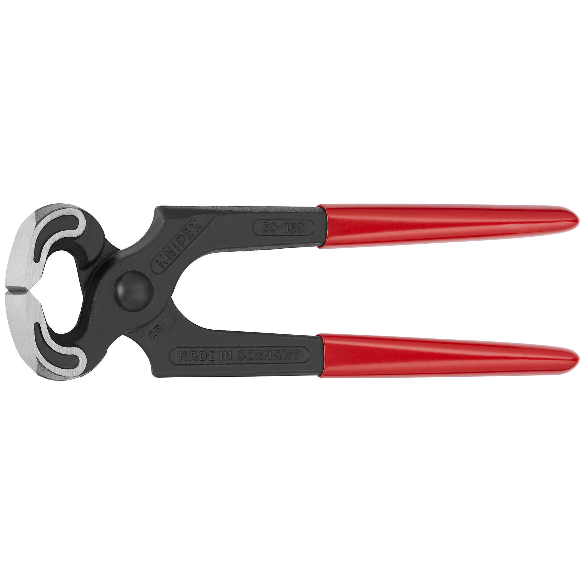 KNIPEX Carpenters End Cutting Pliers - 7.25in., Steel, 0.078in. Jaw Capacity, Heavy-Duty, Model# 50 01 180